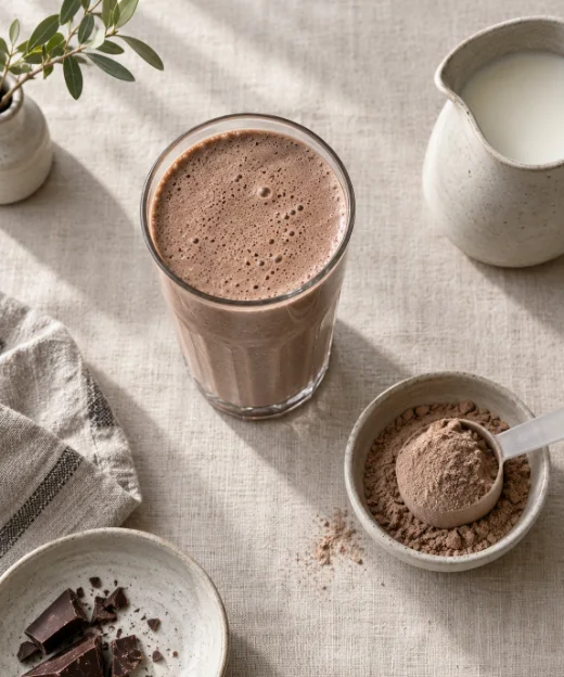 Chocolate protein shake